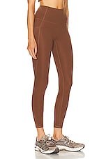 Varley Lets Move Pocket High 25 Legging in Cocoa Brown, view 2, click to view large image.