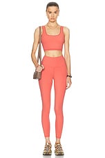 Varley Shape High Rise Legging in Mineral Red, view 4, click to view large image.