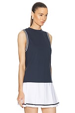 Varley Wellings Performance Tank Top in Blue Nights, view 2, click to view large image.