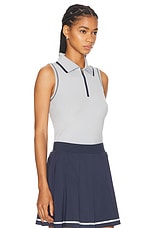 Varley Cammie Performance Tank Top in Pearl Blue, view 2, click to view large image.