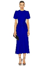 Victoria Beckham Midi Dress in Palace Blue, view 1, click to view large image.
