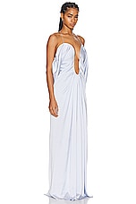 Victoria Beckham Sleeveless Gown in Ice, view 2, click to view large image.