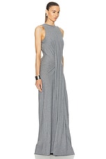 Victoria Beckham Sleeveless Maxi Dress in Titanium, view 2, click to view large image.