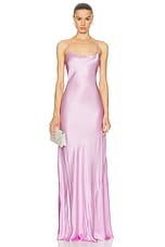 Victoria Beckham Cami Gown in Rosa, view 2, click to view large image.