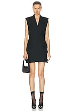 Victoria Beckham Sleeveless Mini Dress in Black, view 1, click to view large image.