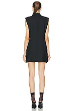 Victoria Beckham Sleeveless Mini Dress in Black, view 3, click to view large image.