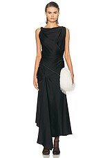 asymmetric drape midi dress Amsale Bridesmaid Dress P434S main image 1