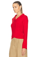 Victoria Beckham Pullover Sweater in Red, view 3, click to view large image.