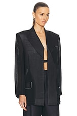 Victoria Beckham Tailored Jacket in Black, view 2, click to view large image.
