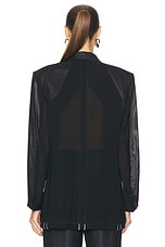 Victoria Beckham Tailored Jacket in Black, view 3, click to view large image.