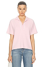 Victoria Beckham Polo Tee in Orchid, view 1, click to view large image.