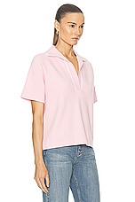 Victoria Beckham Polo Tee in Orchid, view 2, click to view large image.