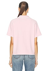 Victoria Beckham Polo Tee in Orchid, view 3, click to view large image.