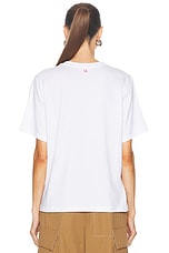 Victoria Beckham I Like You But I Like Me More Tee in White, view 3, click to view large image.