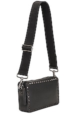 Valentino Garavani Crossbody Bag in Black, view 3, click to view large image.