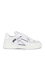 Valentino Garavani Valentino Sneaker in Bianco & Pastel Grey, view 1, click to view large image.