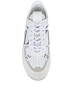 Valentino Garavani Valentino Sneaker in Bianco & Pastel Grey, view 4, click to view large image.