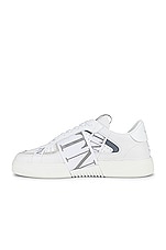 Valentino Garavani Valentino Sneaker in Bianco & Pastel Grey, view 5, click to view large image.