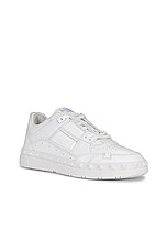 Valentino Garavani Freedots Sneaker in White, view 2, click to view large image.