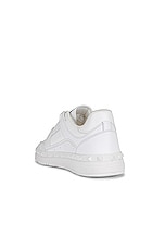 Valentino Garavani Freedots Sneaker in White, view 3, click to view large image.