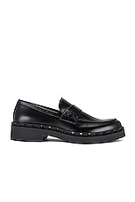 Valentino Garavani Rockstud Loafer in Black, view 1, click to view large image.