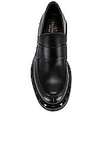 Valentino Garavani Rockstud Loafer in Black, view 4, click to view large image.