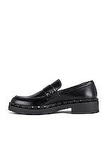 Valentino Garavani Rockstud Loafer in Black, view 5, click to view large image.