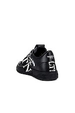 Valentino Garavani VL7N Sneakers in Black, view 3, click to view large image.