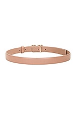 Valentino Garavani 20 V Logo Signature Belt in Rose Cannelle, view 2, click to view large image.