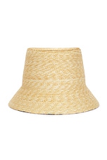 Valentino Garavani V Signature Bucket Hat in Naturale, view 3, click to view large image.