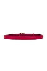 Valentino Garavani V Logo 20 Belt in Rosso, view 2, click to view large image.