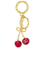 【関税＆送料込み】Valentino Garavani Key Tag Valentino Garavani Leather VLogo Keychain | Harrods US