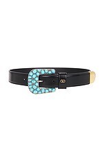 ベルト VALENTINO FW25 (7W2T0SM7IYR WU2) Valentino Garavani Valentino H.40 Buckle Belt in Nero | FWRD