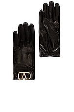 Valentino Garavani Black VLogo Gloves