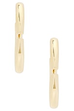 Valentino Garavani V Logo The Bold Edition Earrings in Oro, view 4, click to view large image.