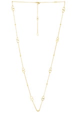 Valentino Garavani V Logo Signature Necklace in Oro | FWRD