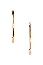 Valentino Garavani Vlogo Earrings in Gold, view 3, click to view large image.