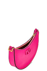 Valentino Garavani V Logo Signature Mini Hobo Bag in Pink, view 5, click to view large image.