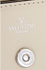 Valentino Garavani Loco Mini Bag in Light Ivory & Light Palladio Crystal, view 7, click to view large image.