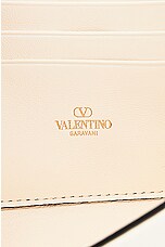 Valentino Garavani Roman Stud Wallet On Chain in Ivory, view 7, click to view large image.