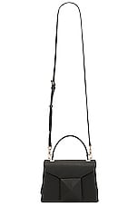 Valentino Garavani Mini One Stud Top Handle Bag in Nero, view 1, click to view large image.