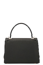 Valentino Garavani Mini One Stud Top Handle Bag in Nero, view 4, click to view large image.