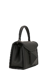 Valentino Garavani Mini One Stud Top Handle Bag in Nero, view 5, click to view large image.