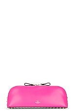 Valentino Garavani Rockstud Clutch in Pink, view 4, click to view large image.