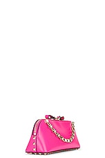 Valentino Garavani Rockstud Clutch in Pink, view 5, click to view large image.