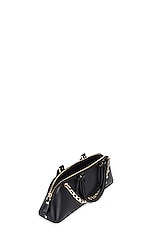 Valentino Garavani East West Rockstud Duffle Bag in Nero, view 6, click to view large image.