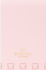 Valentino Garavani East West Rockstud Shoulder Bag in Rose Quartz, view 7, click to view large image.
