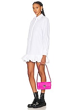 Valentino Garavani East West Rockstud Shoulder Bag in Pink, view 2, click to view large image.