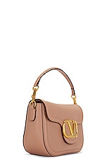 Valentino Garavani Loco Shoulder Bag in Rose Cannelle, view 4, click to view large image.