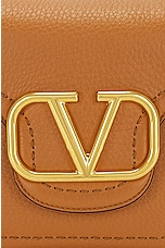 Valentino Garavani Loco Shoulder Bag in Almond Beige, view 8, click to view large image.